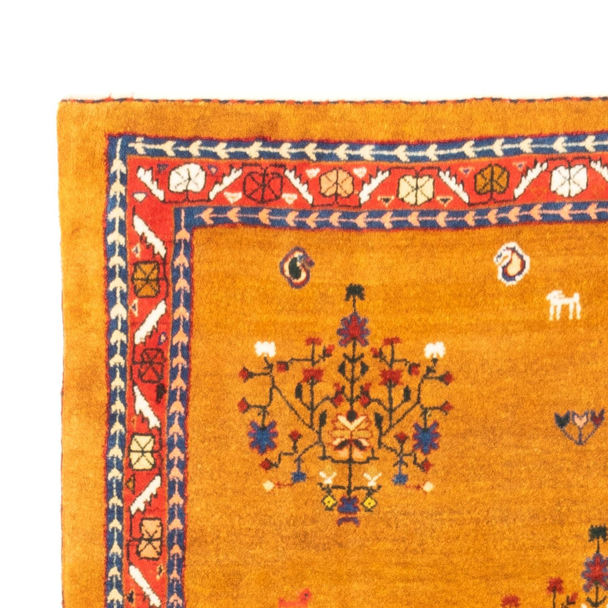 Gabbeh Teppich - Perser - 100 x 150 cm - gold