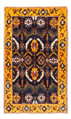 Gabbeh Persisch Teppich 113x173cm - Perserteppich Wollteppich - dunkelblau