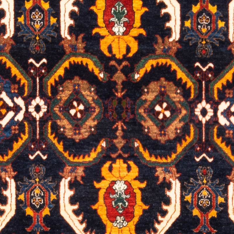 Gabbeh Persisch Teppich 113x173cm - Perserteppich Wollteppich - dunkelblau