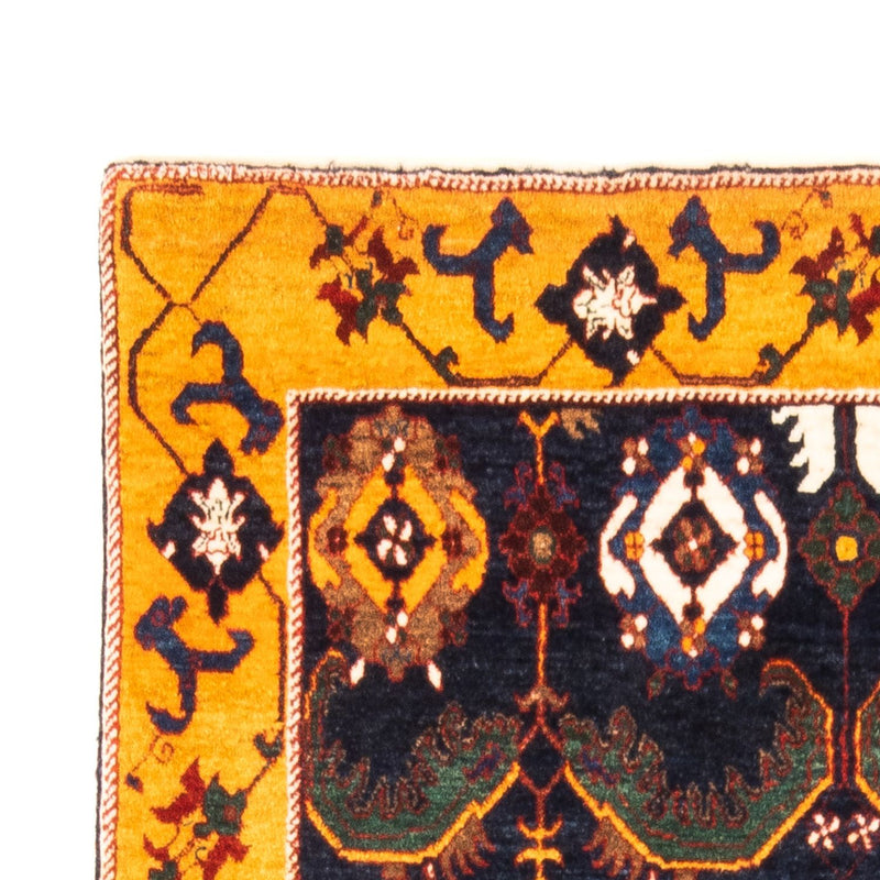 Gabbeh Persisch Teppich 113x173cm - Perserteppich Wollteppich - dunkelblau
