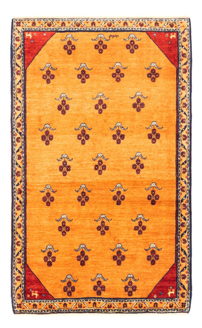 Gabbeh Persisch Teppich 103x153cm - Perserteppich Wollteppich - gold