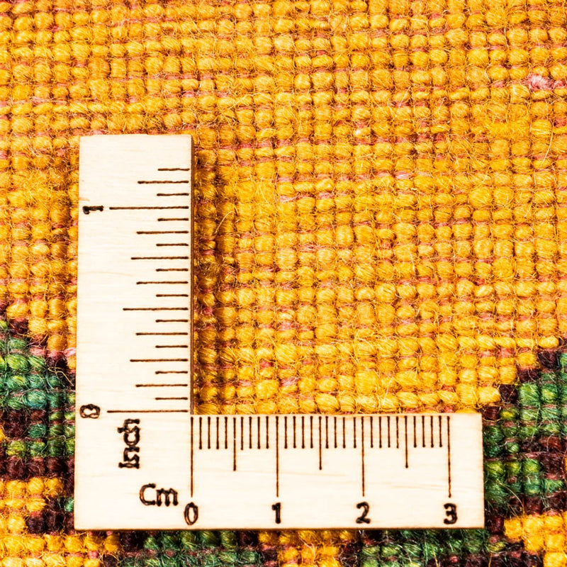 Gabbeh Persisch Teppich 126x188cm - Perserteppich Wollteppich - gold