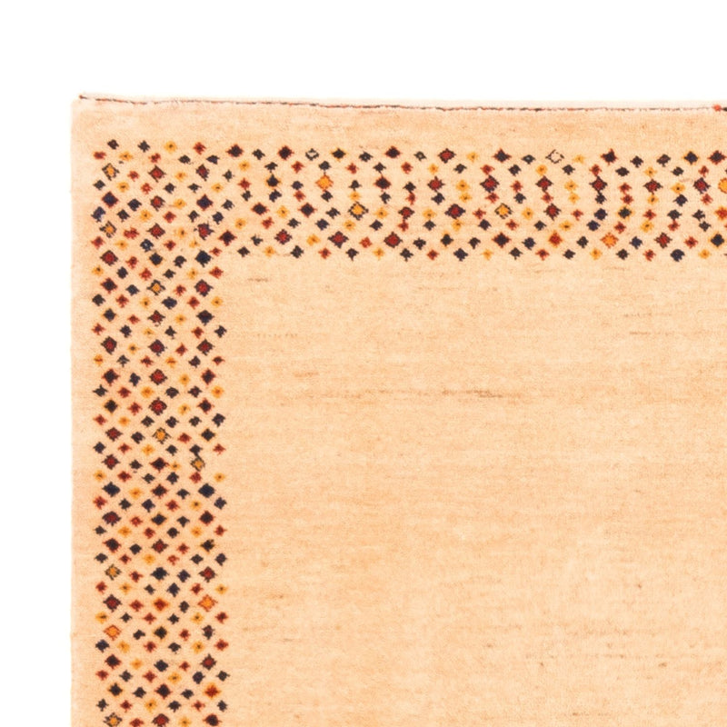 Gabbeh Persisch Teppich 105x146cm - Perserteppich Wollteppich - beige