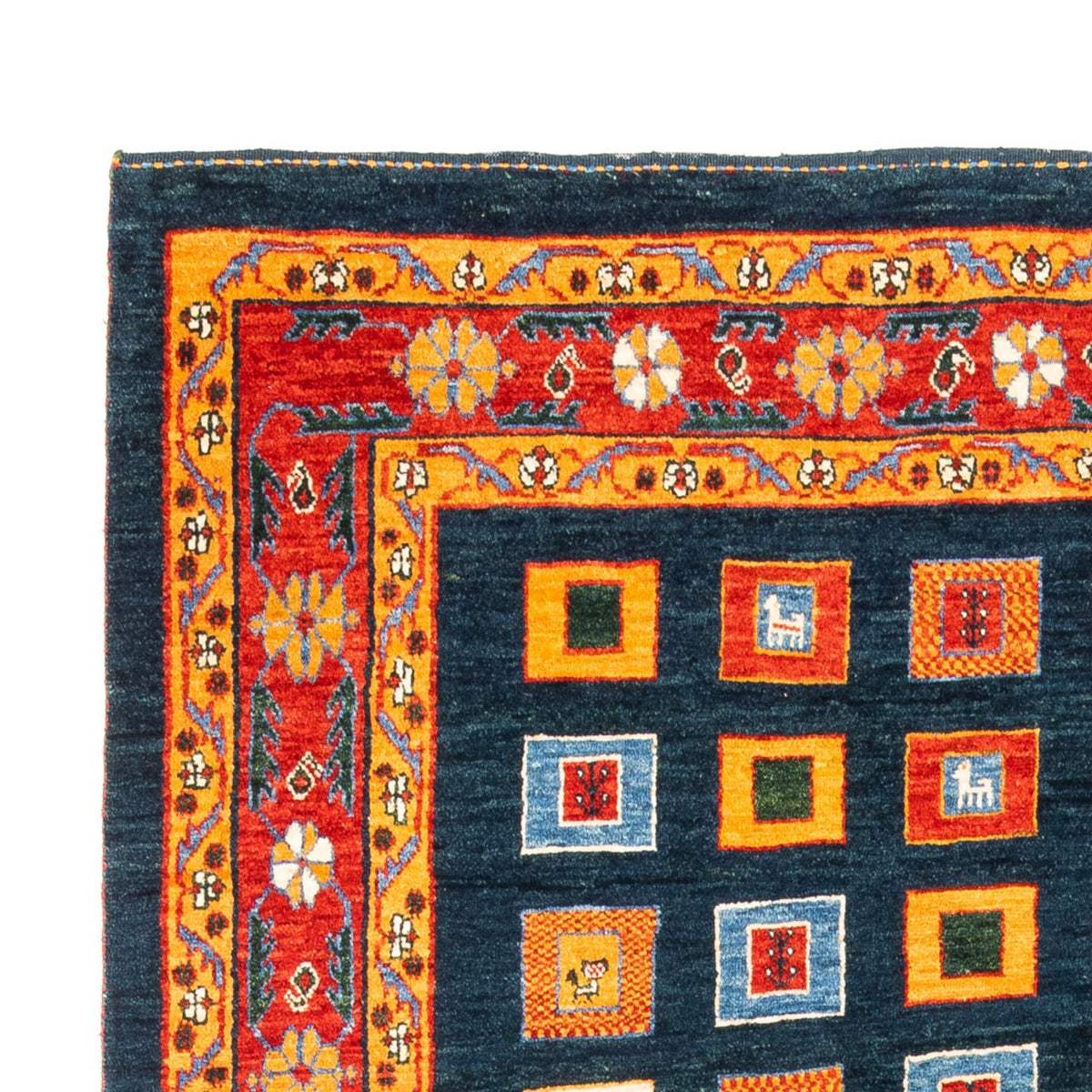 Gabbeh Persisch Teppich 168x238cm - Perserteppich Wollteppich - mehrfarbig
