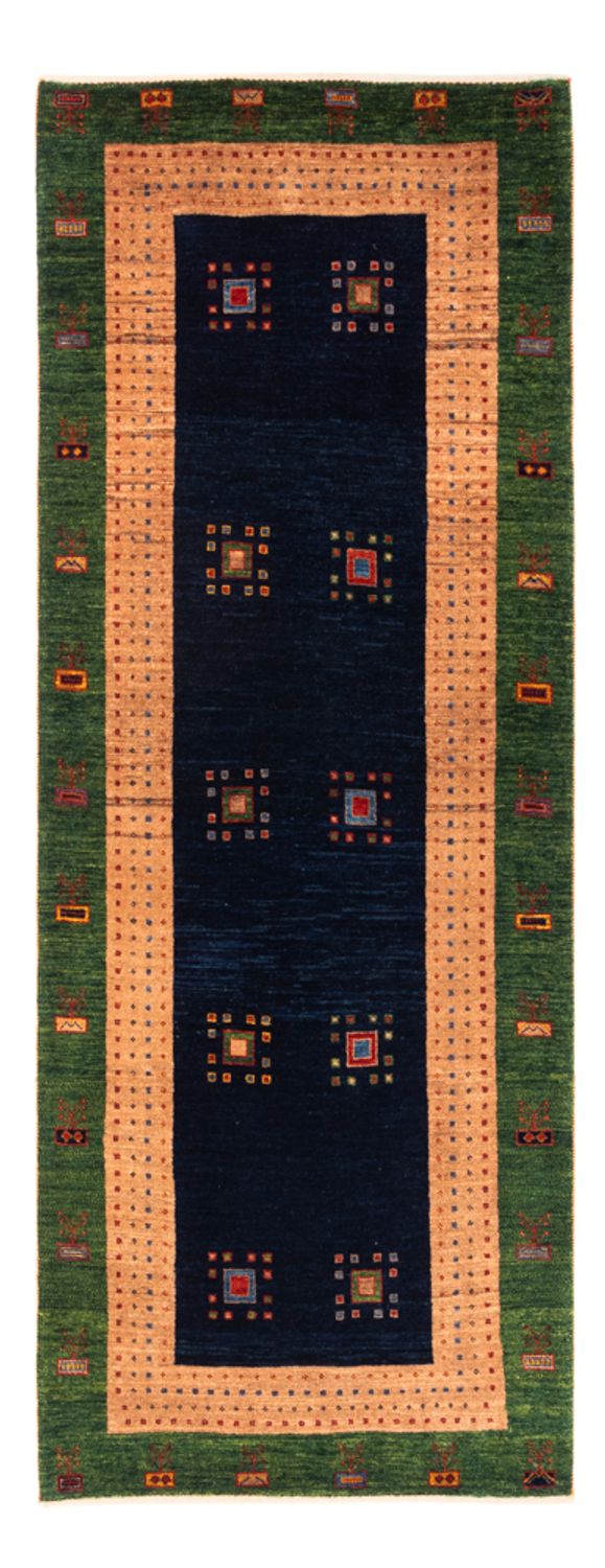 Gabbeh Persisch Teppich 82x202cm - Perserteppich Wollteppich