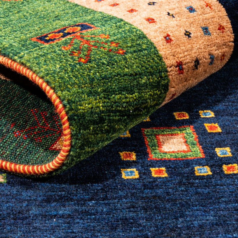 Gabbeh Persisch Teppich 82x202cm - Perserteppich Wollteppich