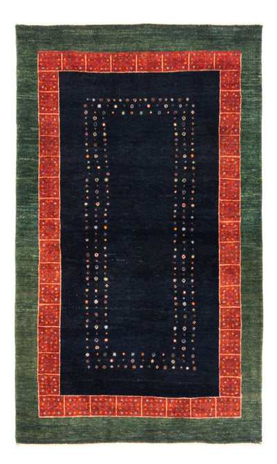 Gabbeh Persisch Teppich 100x160cm - Perserteppich Wollteppich - dunkelblau