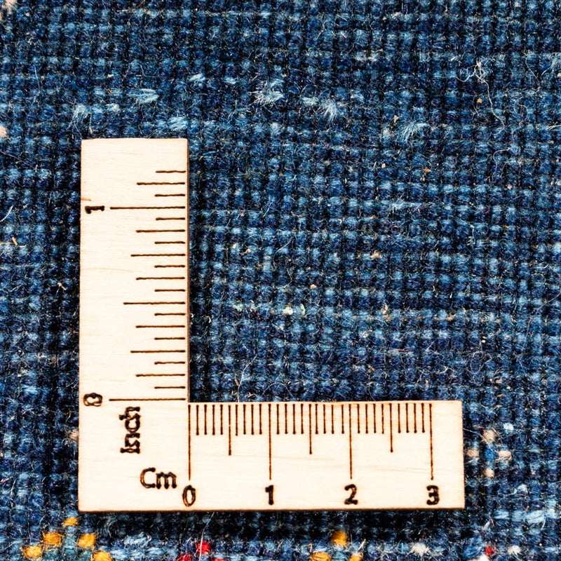 Gabbeh Persisch Teppich 83x245cm - Perserteppich Wollteppich - dunkelblau