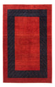 Gabbeh Persisch Teppich 101x150cm - Perserteppich Wollteppich - rot