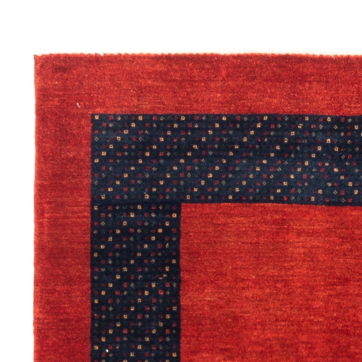 Gabbeh Persisch Teppich 101x150cm - Perserteppich Wollteppich - rot