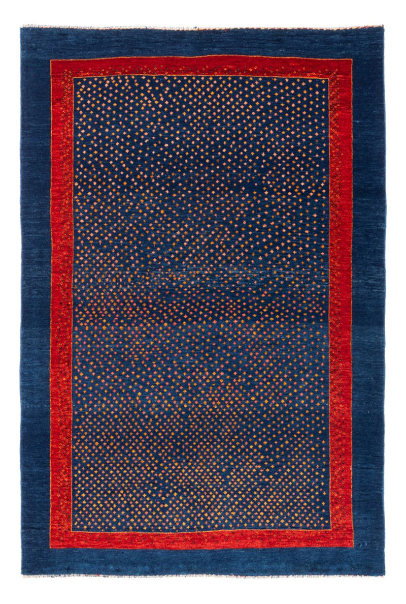 Gabbeh Persisch Teppich 118x172cm - Perserteppich Wollteppich - dunkelblau