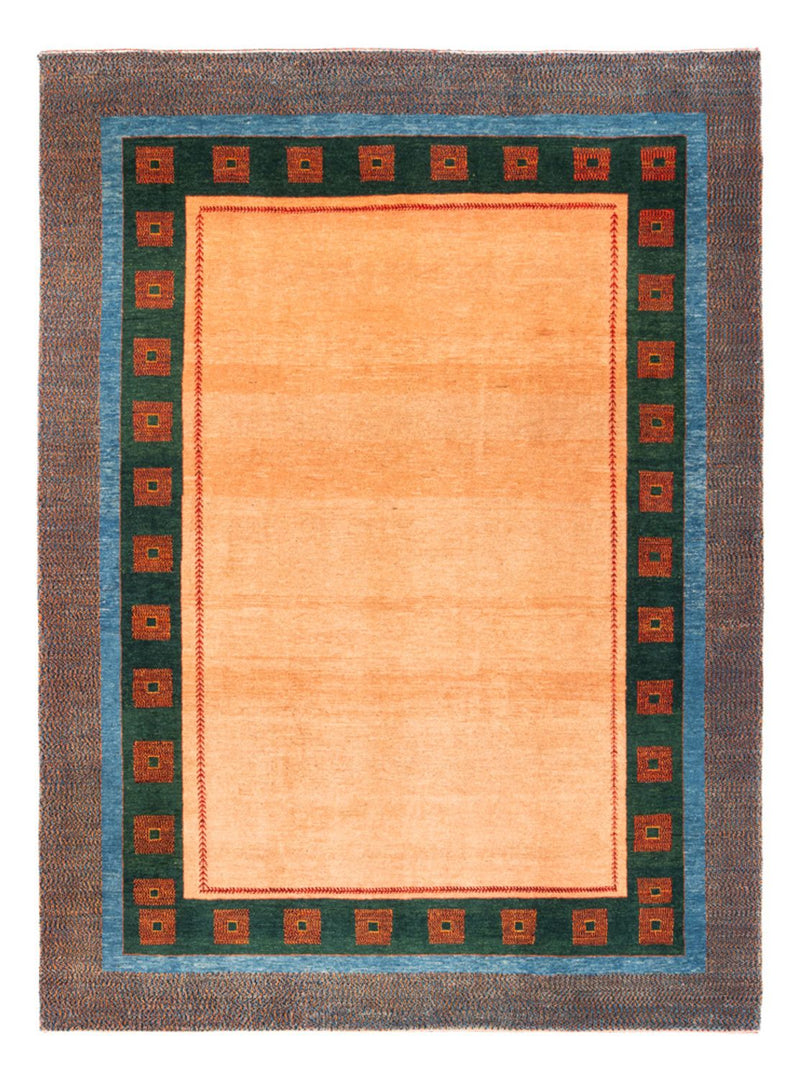 Gabbeh Persisch Teppich 180x233cm - Perserteppich Wollteppich - creme