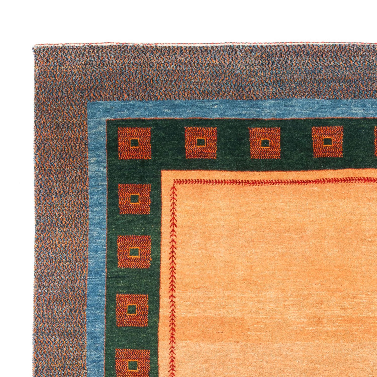 Gabbeh Persisch Teppich 180x233cm - Perserteppich Wollteppich - creme