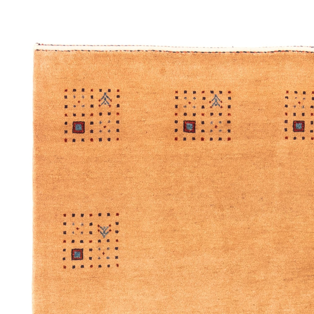 Gabbeh Persisch Teppich 147x198cm - Perserteppich Wollteppich - beige