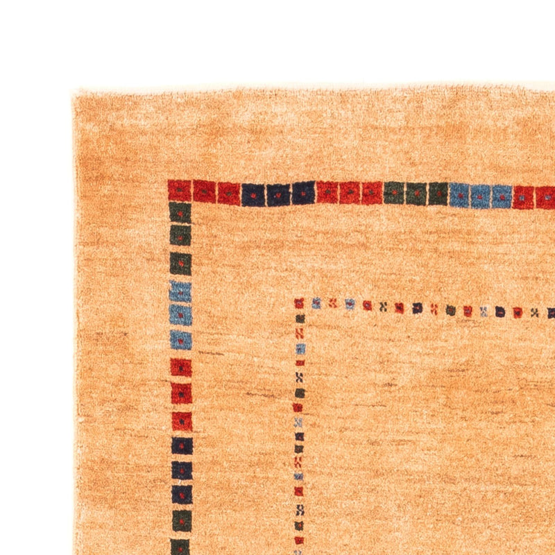 Gabbeh Persisch Teppich 82x196cm - Perserteppich Wollteppich - beige