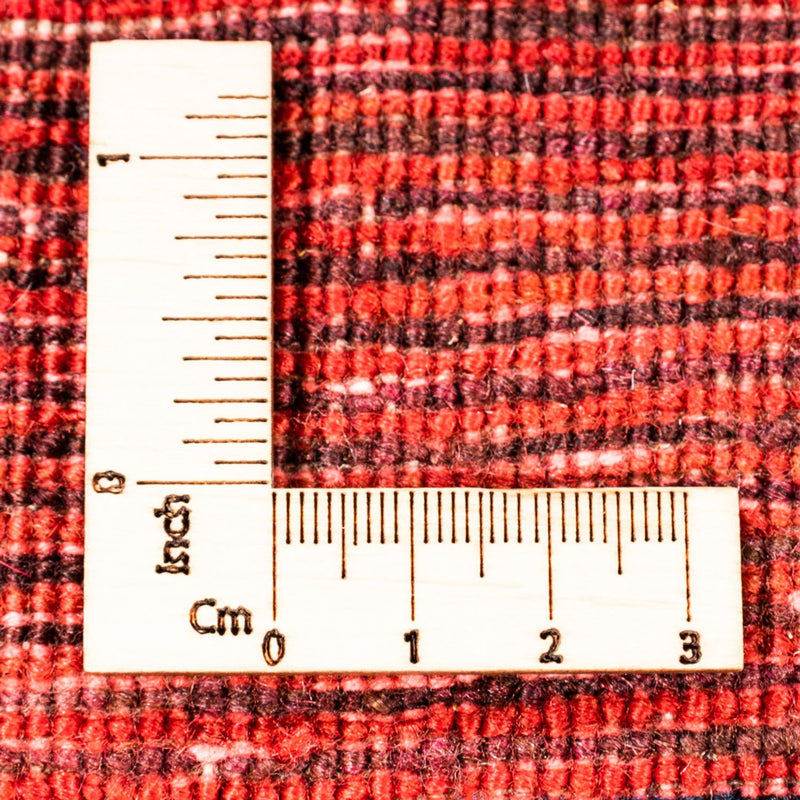 Gabbeh Persisch Teppich 80x193cm - Perserteppich Wollteppich - weinrot