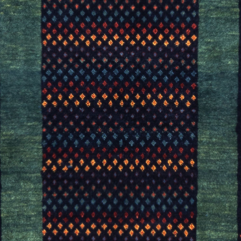 Gabbeh Persisch Teppich 82x127cm - Perserteppich Wollteppich - mehrfarbig