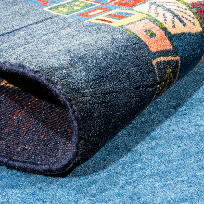 Gabbeh Teppich - Perser - 110 x 190 cm - blau