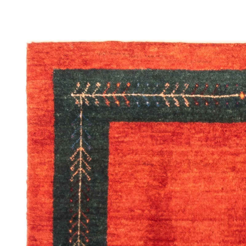 Gabbeh Persisch Teppich 83x129cm - Perserteppich Wollteppich - rot