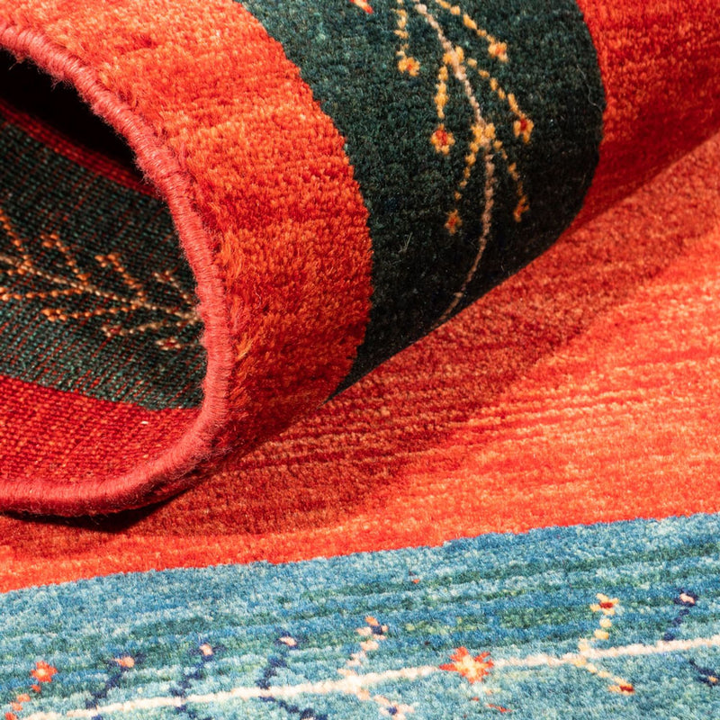 Gabbeh Persisch Teppich 83x129cm - Perserteppich Wollteppich - rot
