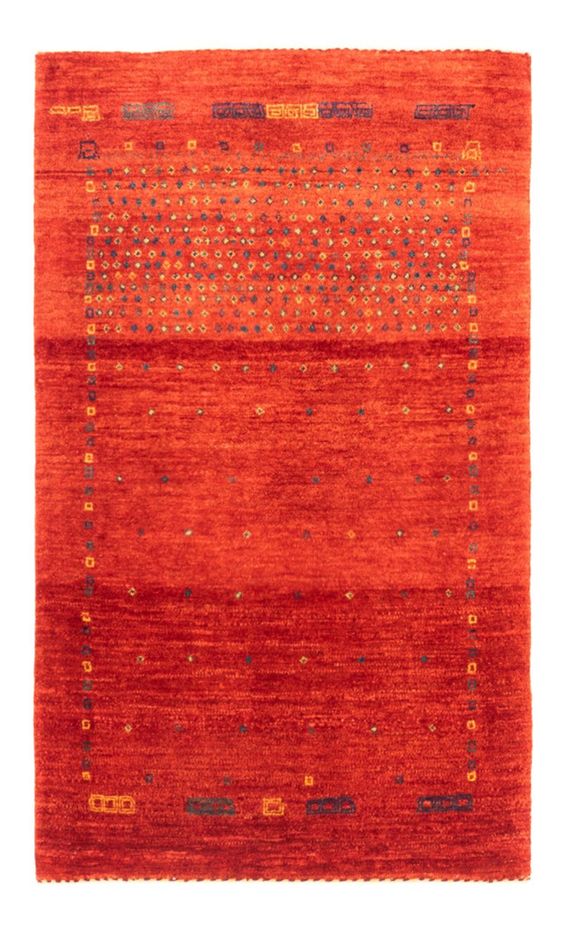 Gabbeh Persisch Teppich 80x128cm - Perserteppich Wollteppich - rot