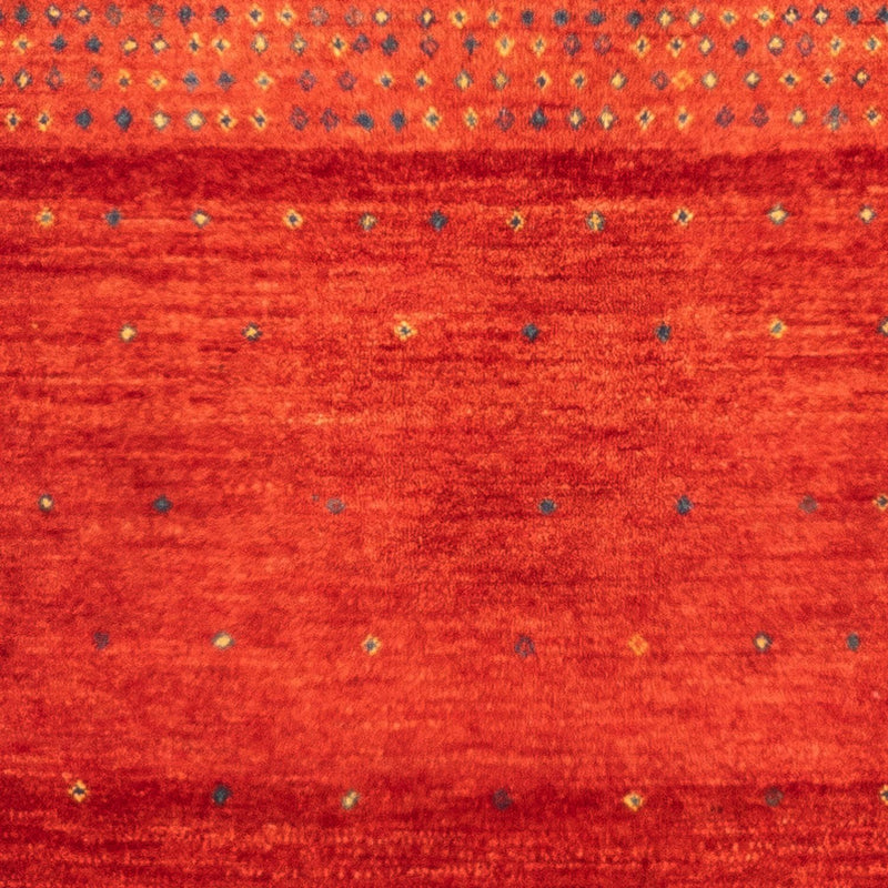 Gabbeh Persisch Teppich 80x128cm - Perserteppich Wollteppich - rot
