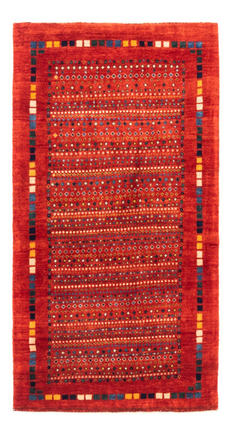 Gabbeh Persisch Teppich 80x144cm - Perserteppich Wollteppich - rot