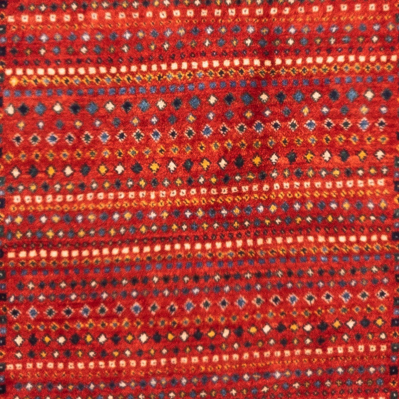 Gabbeh Persisch Teppich 80x144cm - Perserteppich Wollteppich - rot