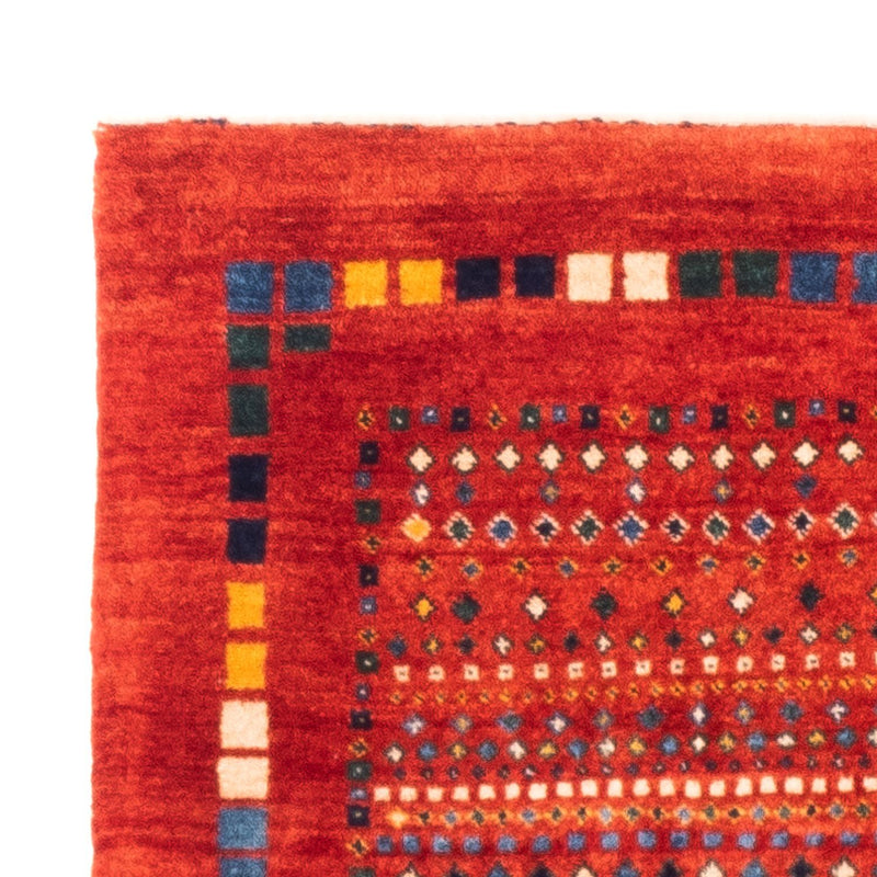 Gabbeh Persisch Teppich 80x144cm - Perserteppich Wollteppich - rot