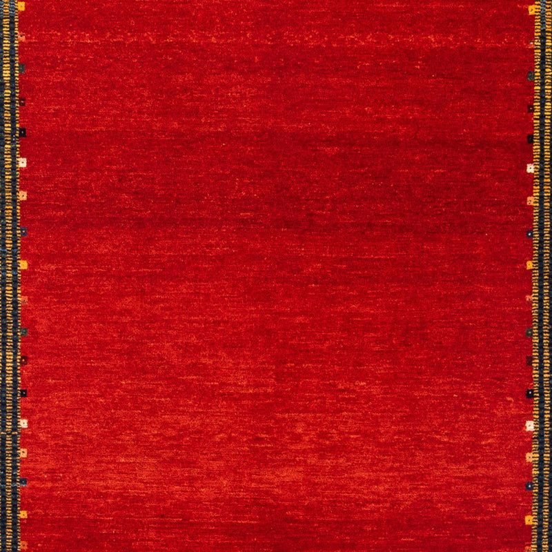 Gabbeh Persisch Teppich 122x185cm - Perserteppich Wollteppich - rot