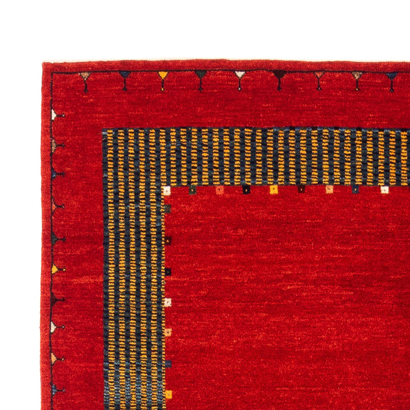 Gabbeh Persisch Teppich 122x185cm - Perserteppich Wollteppich - rot