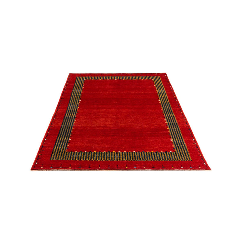 Gabbeh Persisch Teppich 122x185cm - Perserteppich Wollteppich - rot