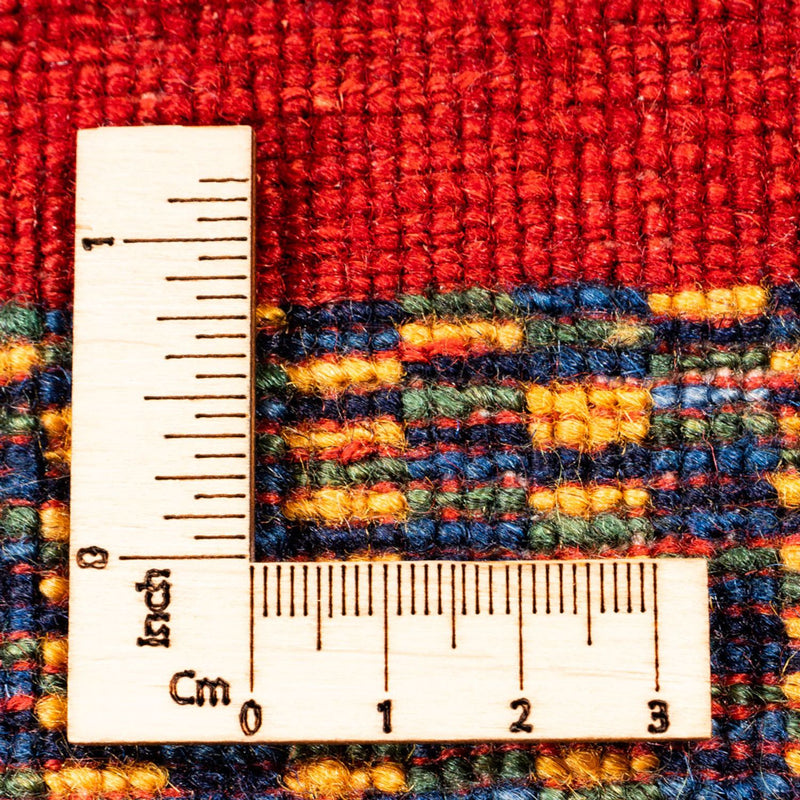 Gabbeh Persisch Teppich 122x185cm - Perserteppich Wollteppich - rot