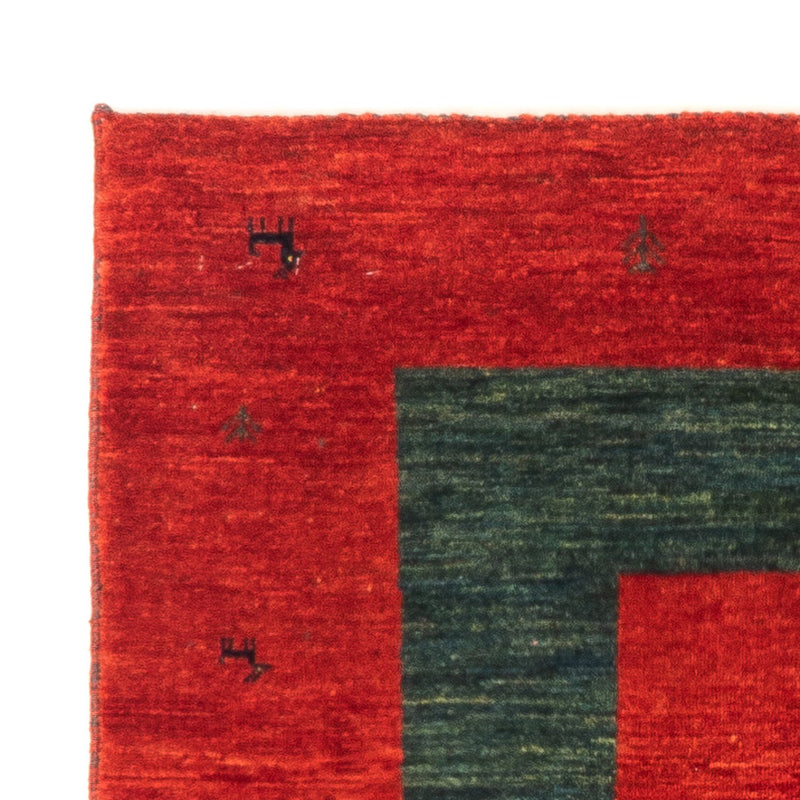 Gabbeh Persisch Teppich 78x122cm - Perserteppich Wollteppich - rot