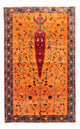 Gabbeh Teppich - Perser - 100 x 155 cm - gold