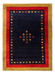 Gabbeh Persisch Teppich 158x216cm - Perserteppich Wollteppich - dunkelblau