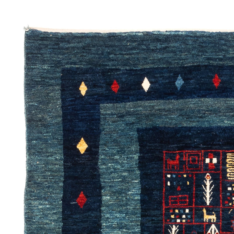 Gabbeh Teppich - Perser - 124 x 173 cm - blau
