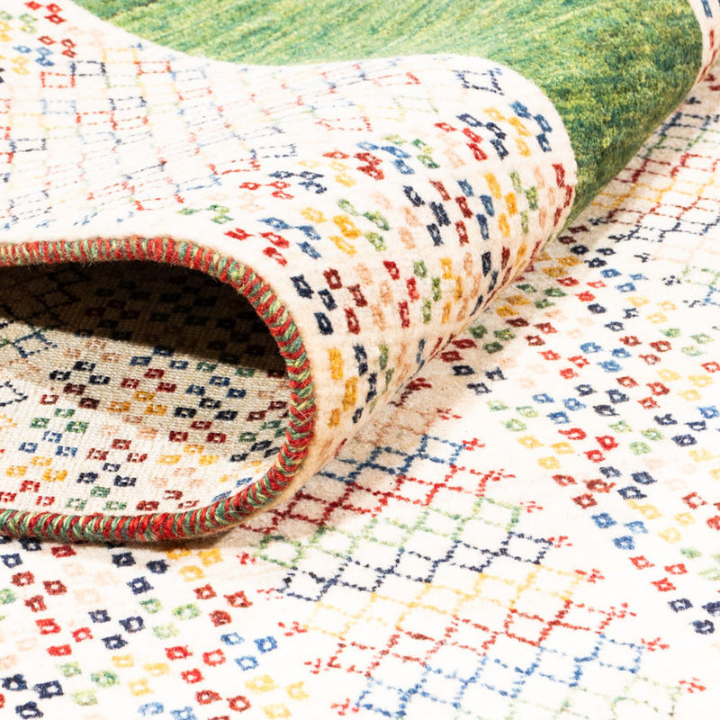 Gabbeh Persisch Teppich 178x262cm - Perserteppich Wollteppich - creme