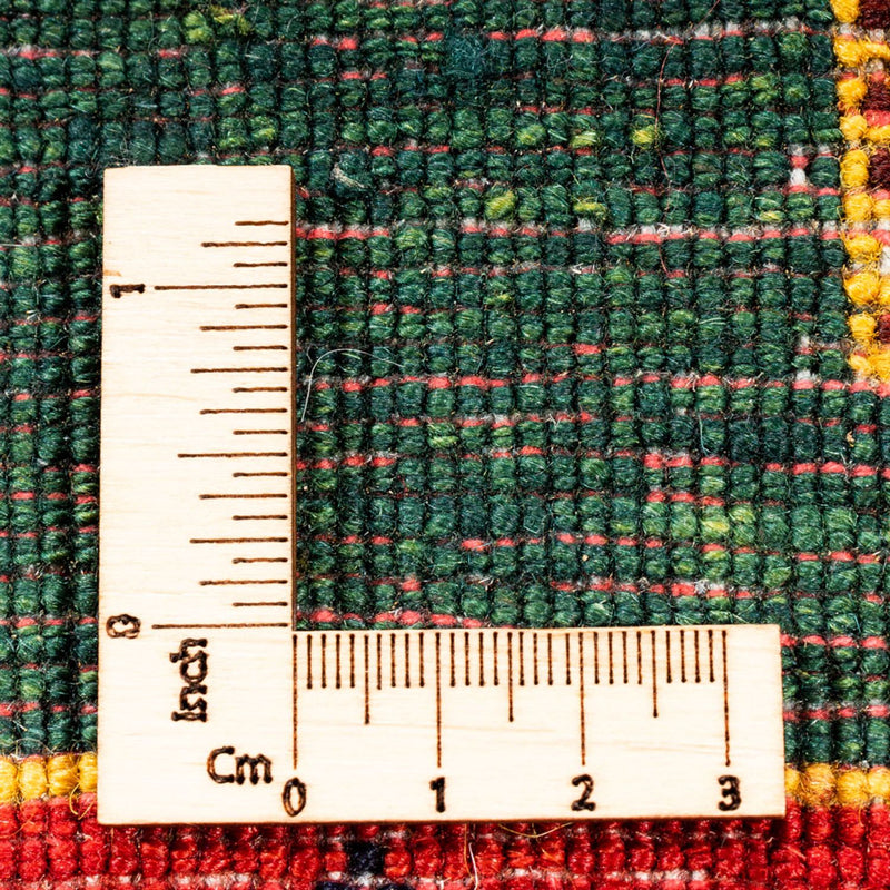 Gabbeh Persisch Teppich 150x195cm - Perserteppich Wollteppich - grün