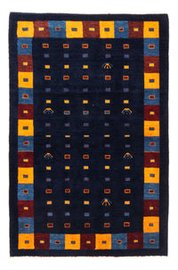 Gabbeh Persisch Teppich 102x152cm - Perserteppich Wollteppich - dunkelblau – product image