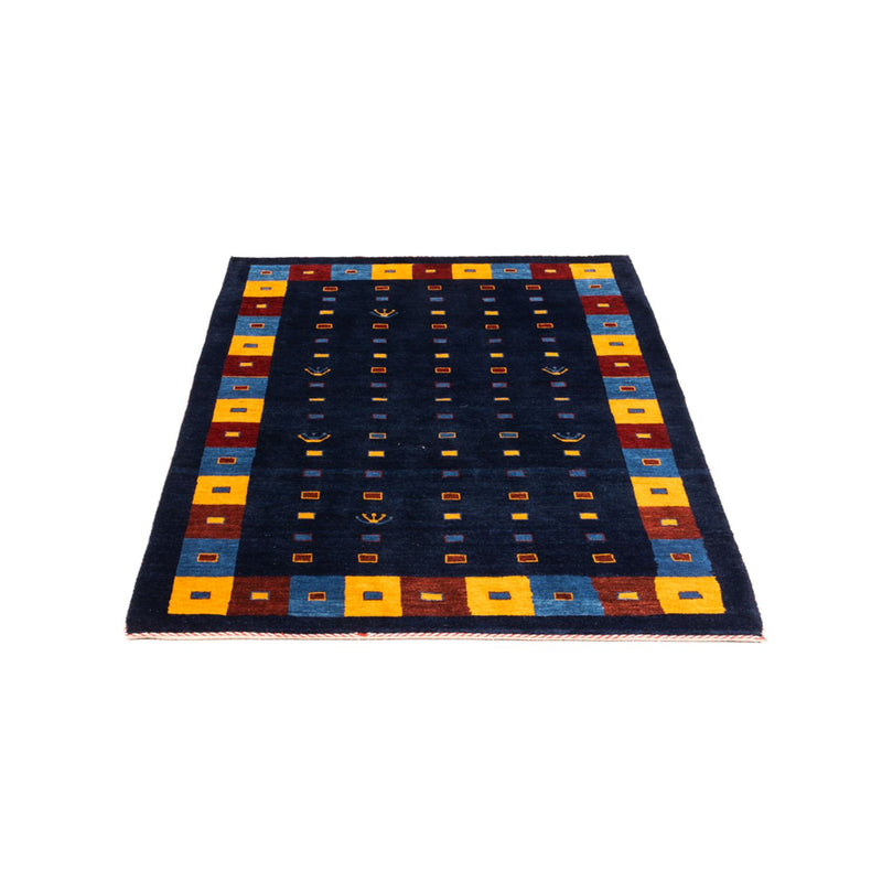 Gabbeh Persisch Teppich 102x152cm - Perserteppich Wollteppich - dunkelblau