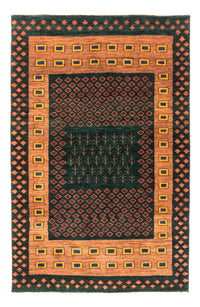 Gabbeh Persisch Teppich 100x146cm - Perserteppich Wollteppich - mehrfarbig – product image