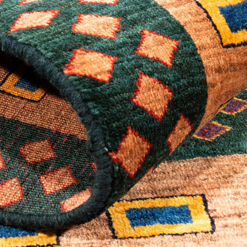 Gabbeh Persisch Teppich 100x146cm - Perserteppich Wollteppich - mehrfarbig