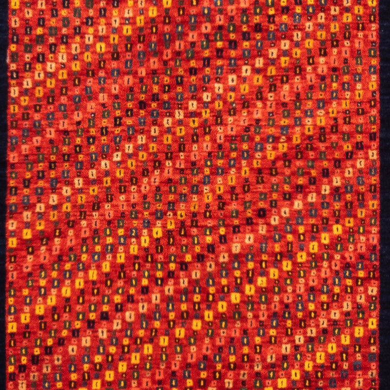 Gabbeh Persisch Teppich 98x155cm - Perserteppich Wollteppich - rot