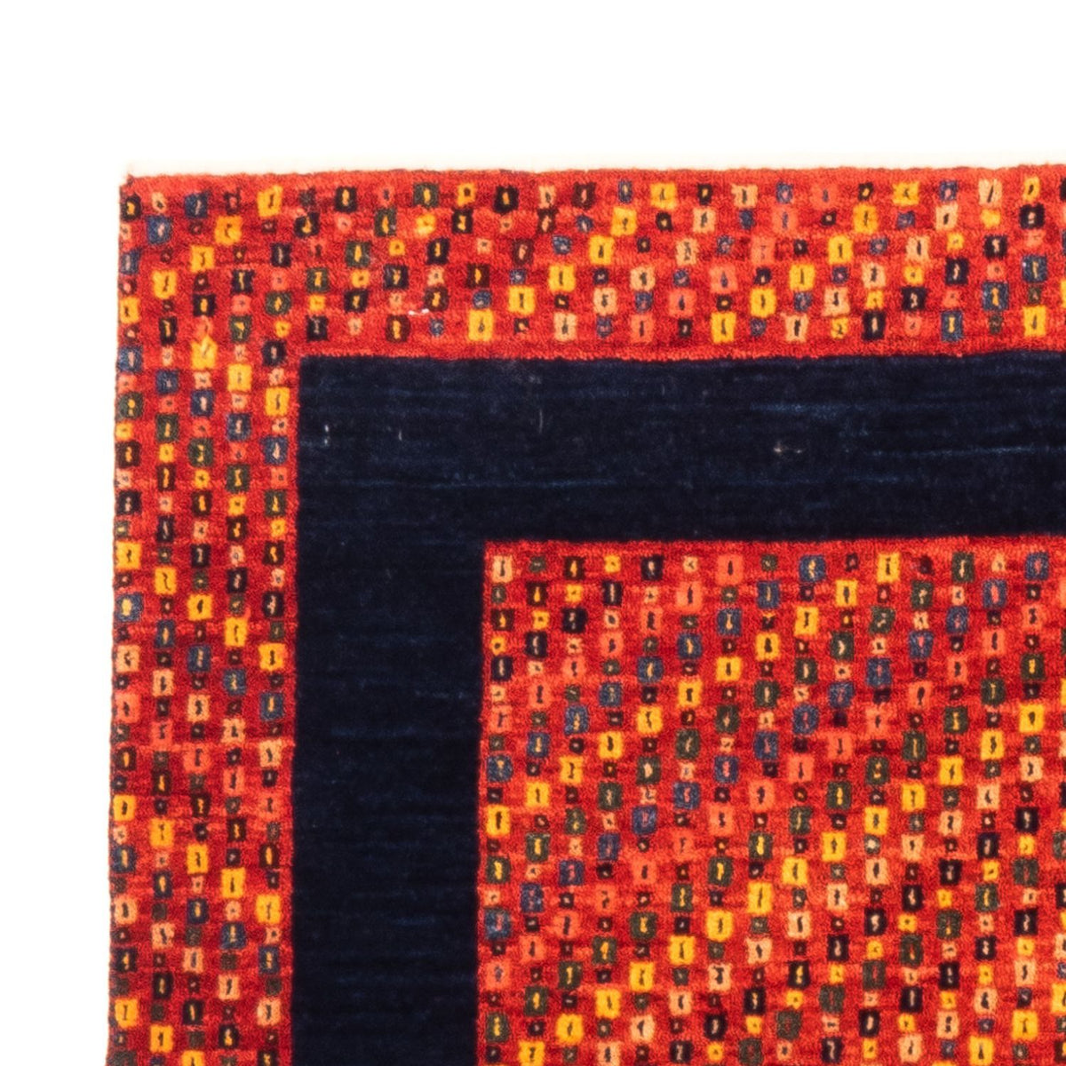 Gabbeh Persisch Teppich 98x155cm - Perserteppich Wollteppich - rot