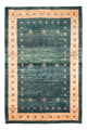 Gabbeh Persisch Teppich 102x146cm - Perserteppich Wollteppich - grün