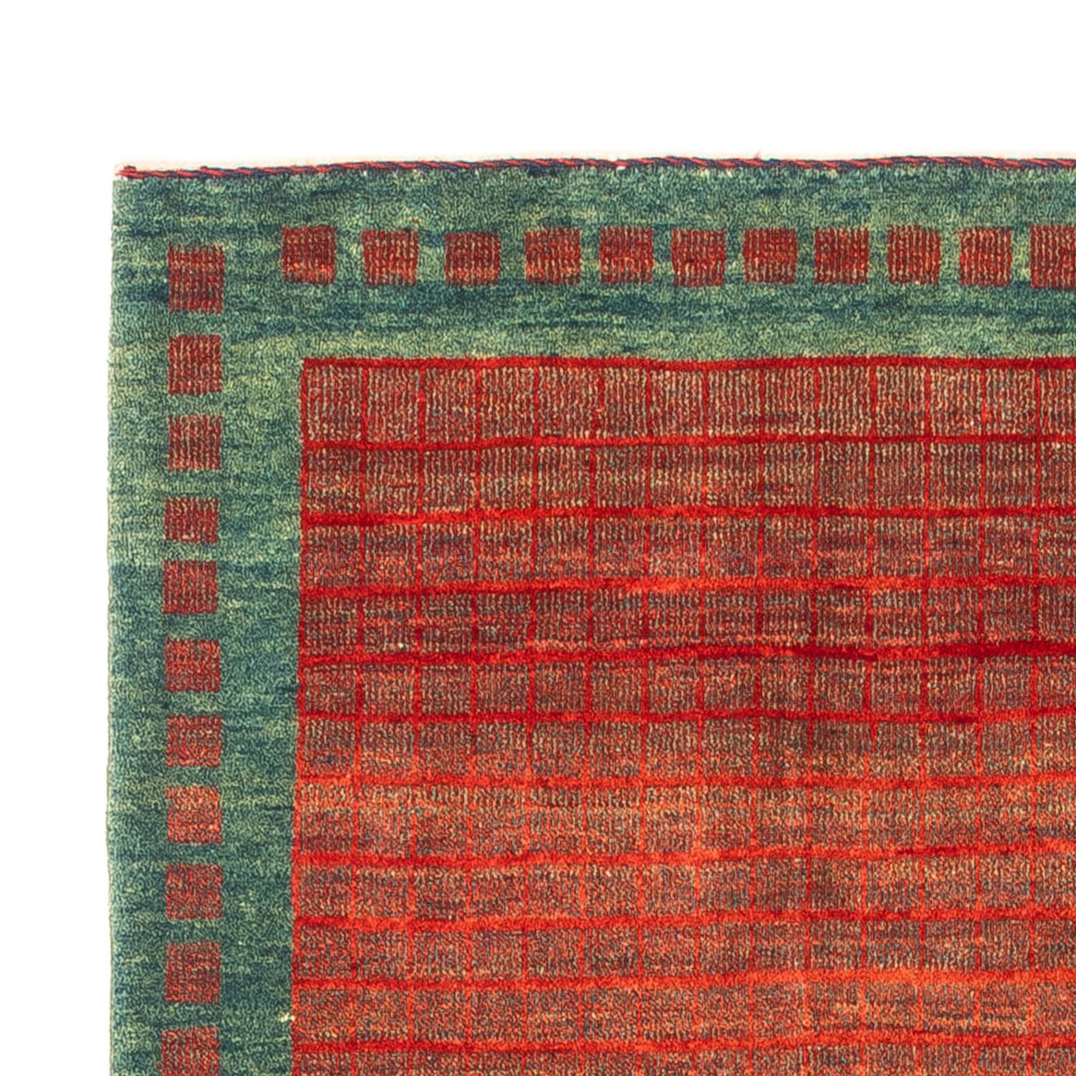 Gabbeh Persisch Teppich 103x153cm - Perserteppich Wollteppich - rot