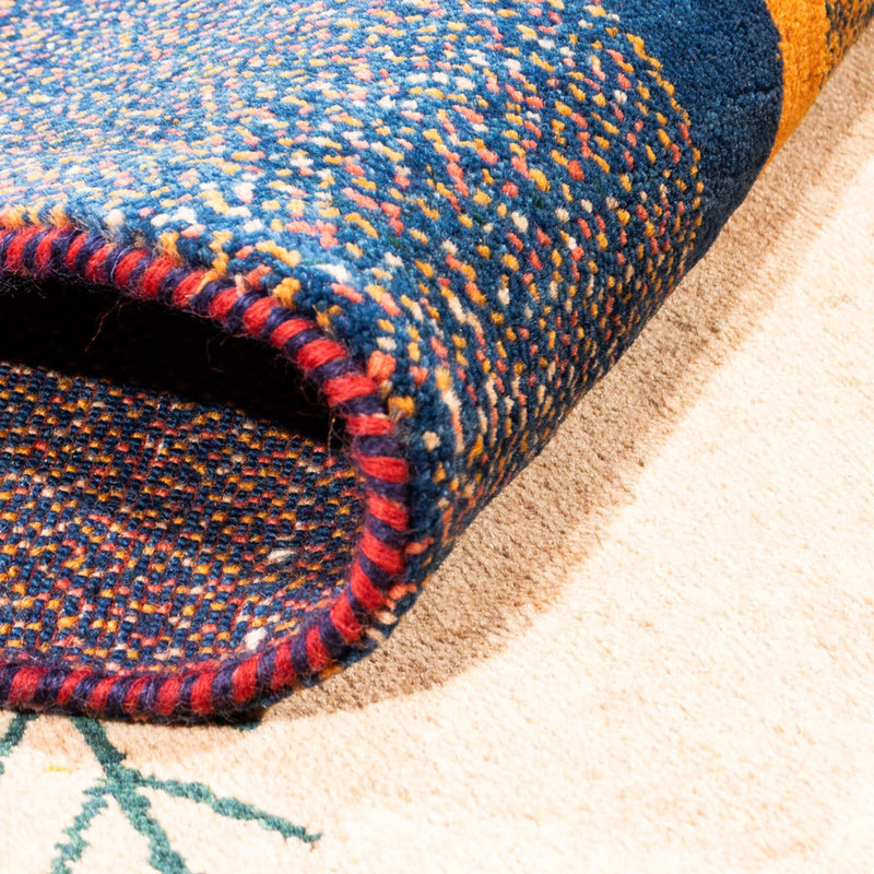 Gabbeh Persisch Teppich 153x200cm - Perserteppich Wollteppich - creme