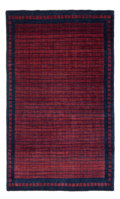 Gabbeh Persisch Teppich 120x195cm - Perserteppich Wollteppich - weinrot