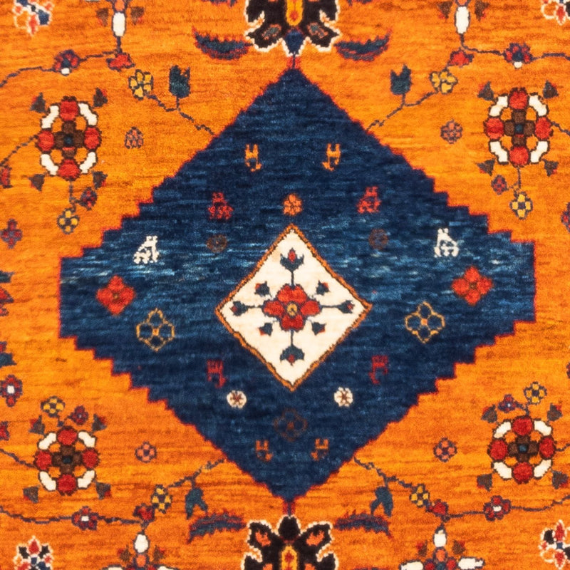 Gabbeh Teppich - Perser - 105 x 150 cm - gold